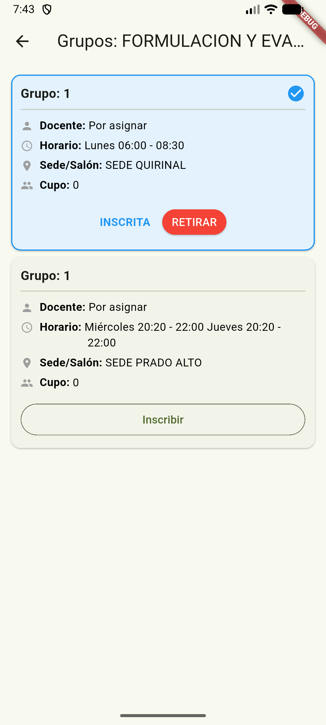 Matrícula