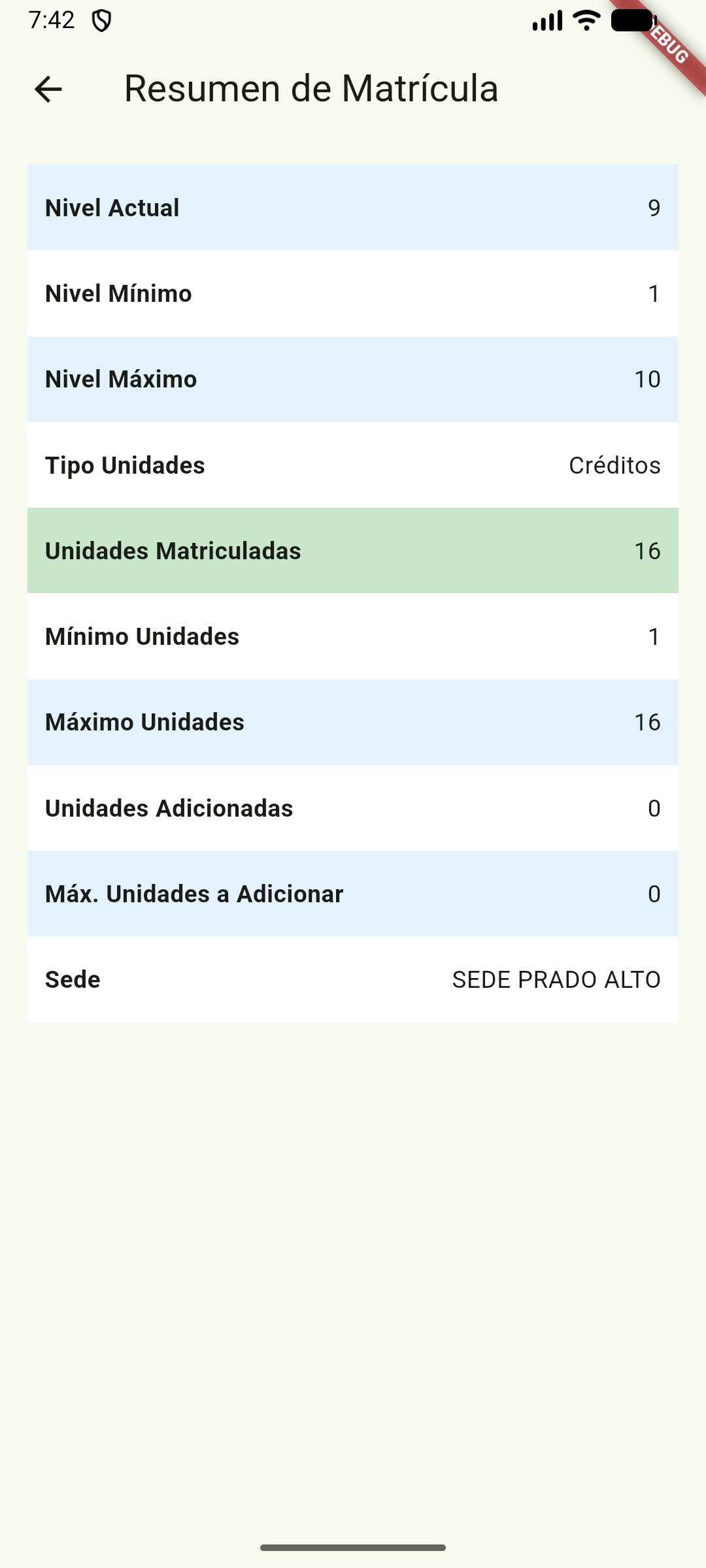 Matrícula